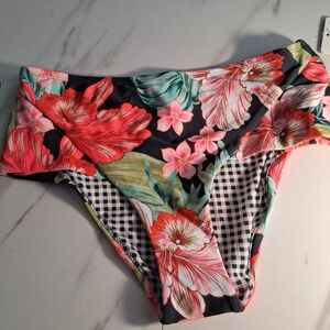 Body Glove Bikini Bottom with Floral Accents